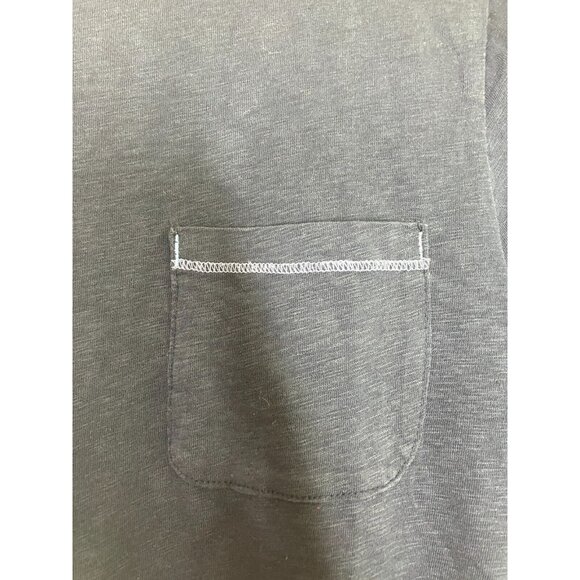 White Stuff UK 12 Women's Medium Blue with Red Blue Embroidery Pocket T-Shirt - Picture 3 of 10